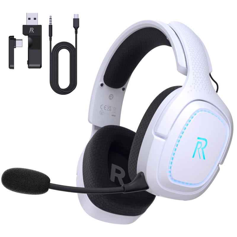 2.4Ghz Wireless Gaming Headset for PS5, Xbox(Wired), PC, Nintendo Switch