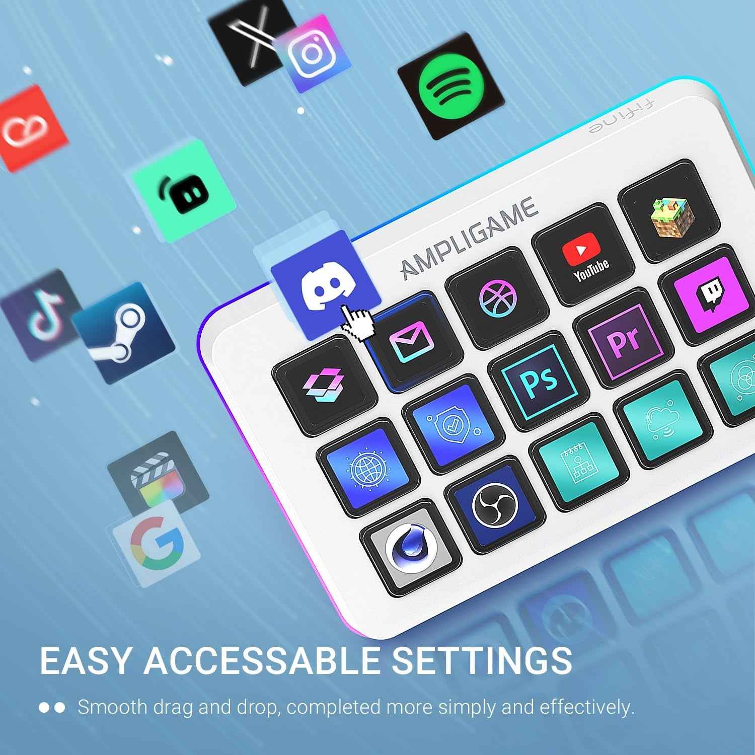D6W Streaming Keyboard & Controller — All-in-One for Streamers & Content Creators