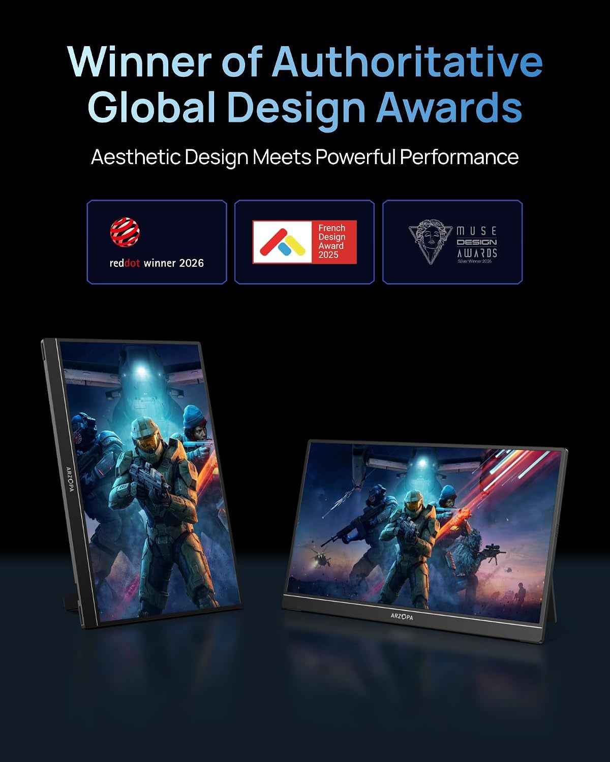 Ultra-Slim 144Hz Gaming Monitor 16.1"