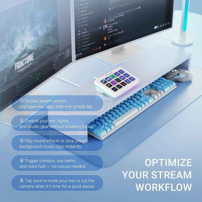D6W Streaming Keyboard & Controller — All-in-One for Streamers & Content Creators